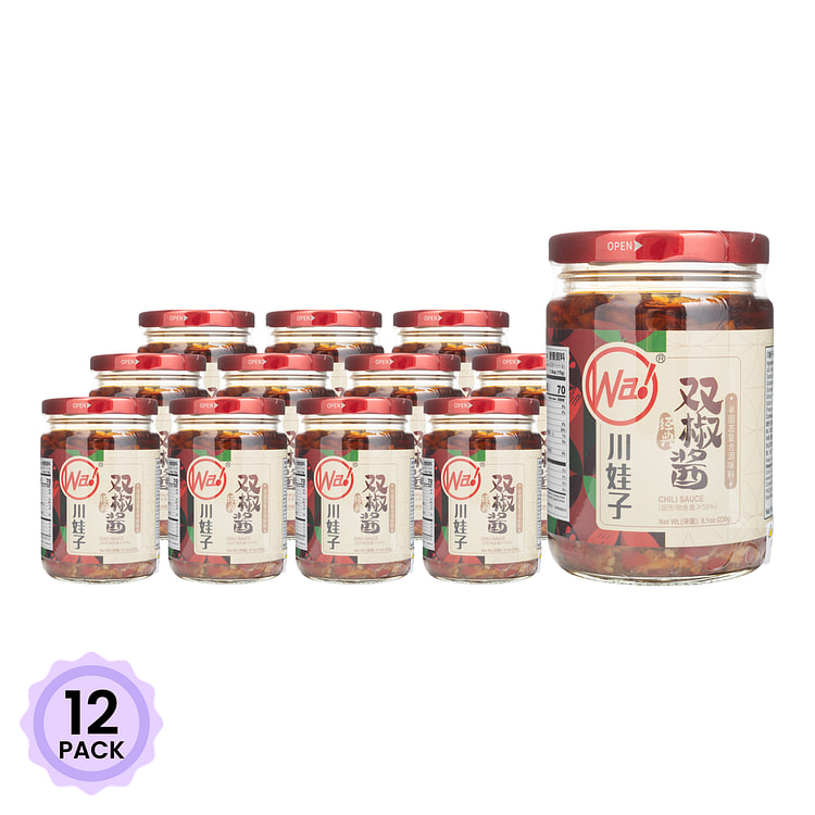 Chuanwazi Green and Red Chili Sauce 230 g*12 pack