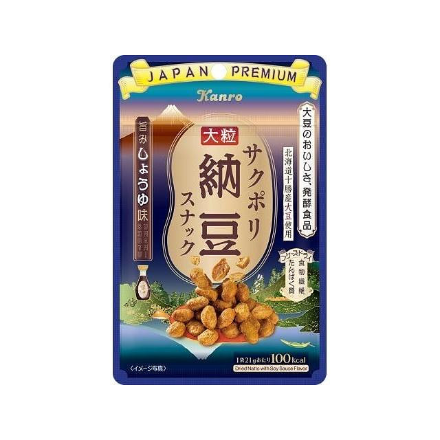 Kanro Natto Snack Soy Sauce Flavor 21g 1 each