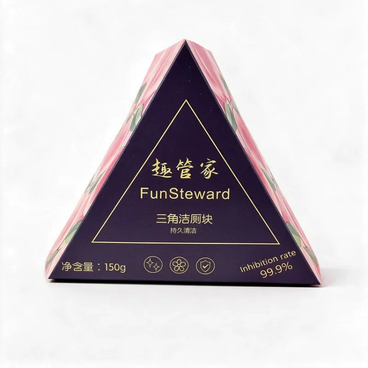 Qu Manager Triangle Blue Toilet Cleaner 150g 1 box