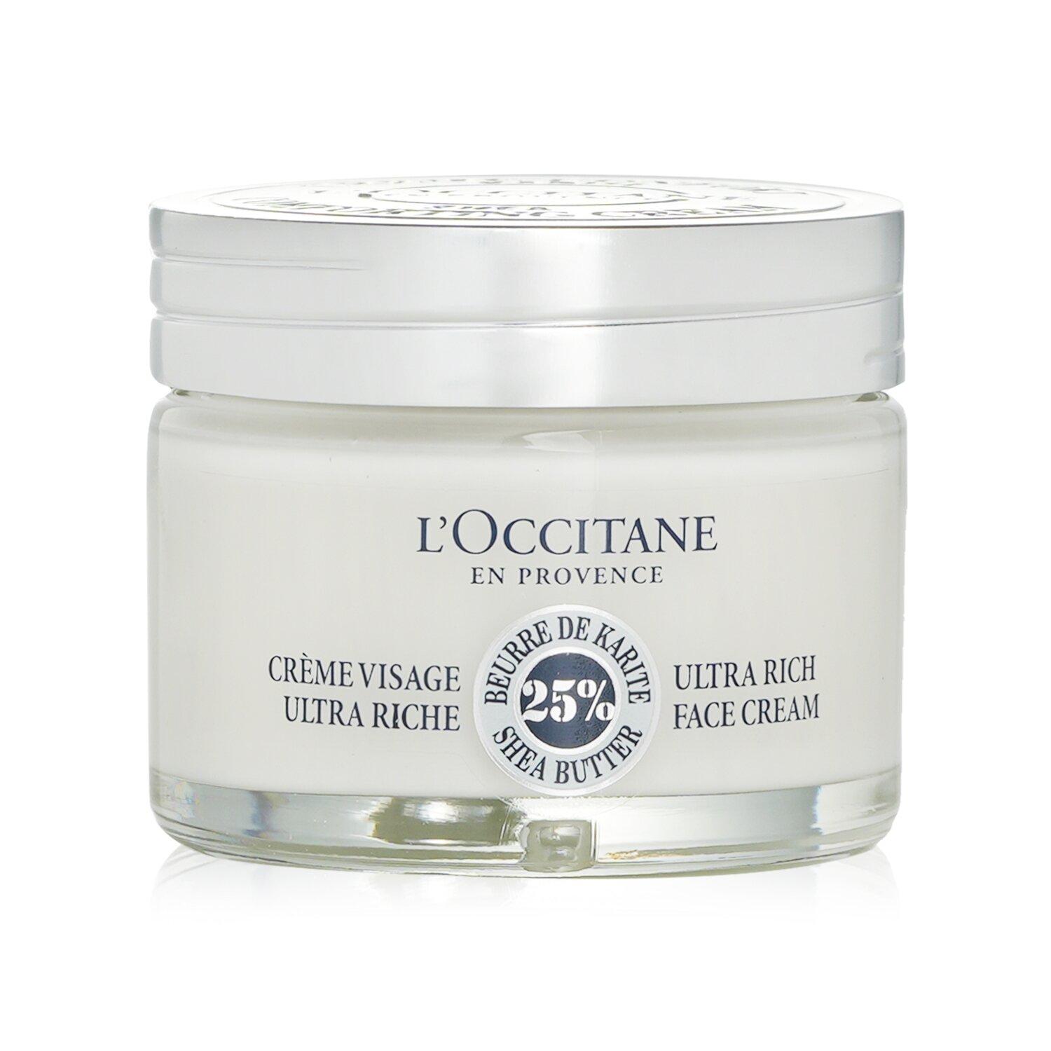 L'Occitane Shea Butter % Ultra Rich Face Cream /CVK 50ml/1.7oz - Weee!