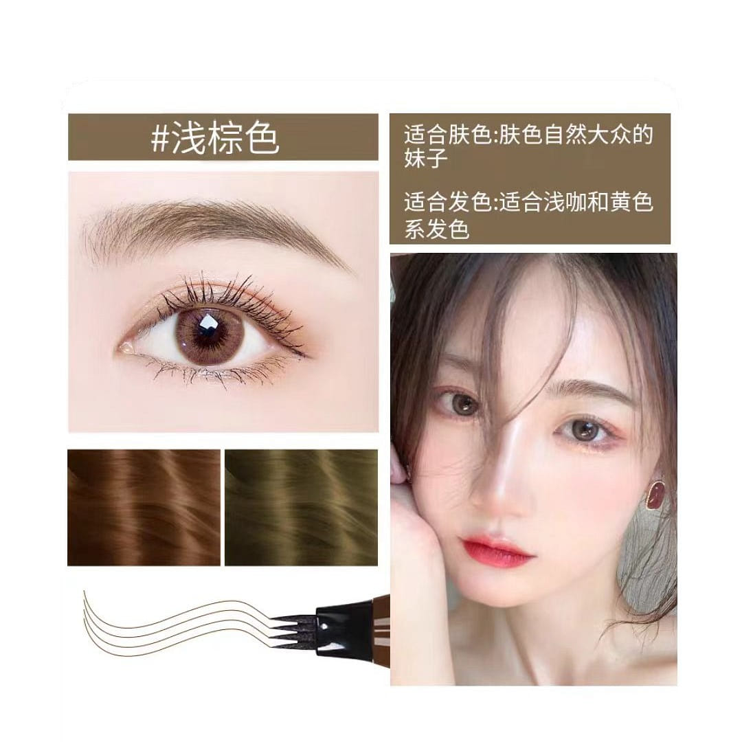 Watsons quad eyebrow pencil light brown 1 1 each