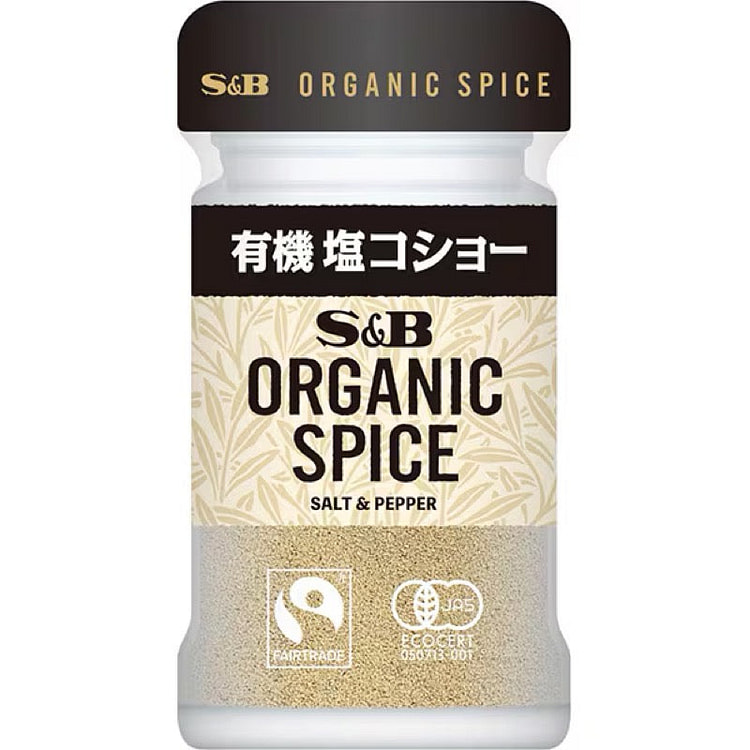 S&B JAS-Certified Organic Salt & Pepper Blend 30g 1 each