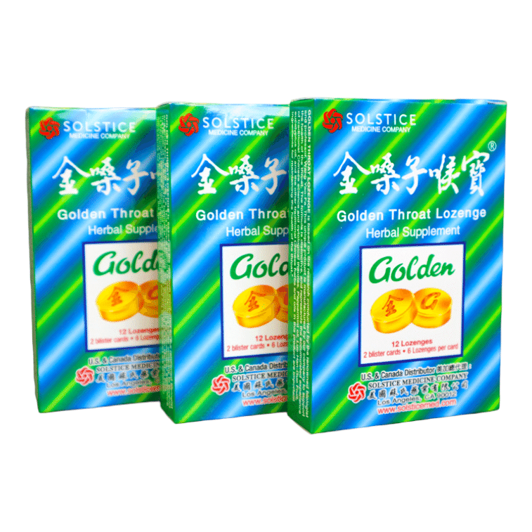 GOLDEN THROAT Lozenge Herbal Cough Drops 12 Tablet Per Pack( 3 Packs) 3 box