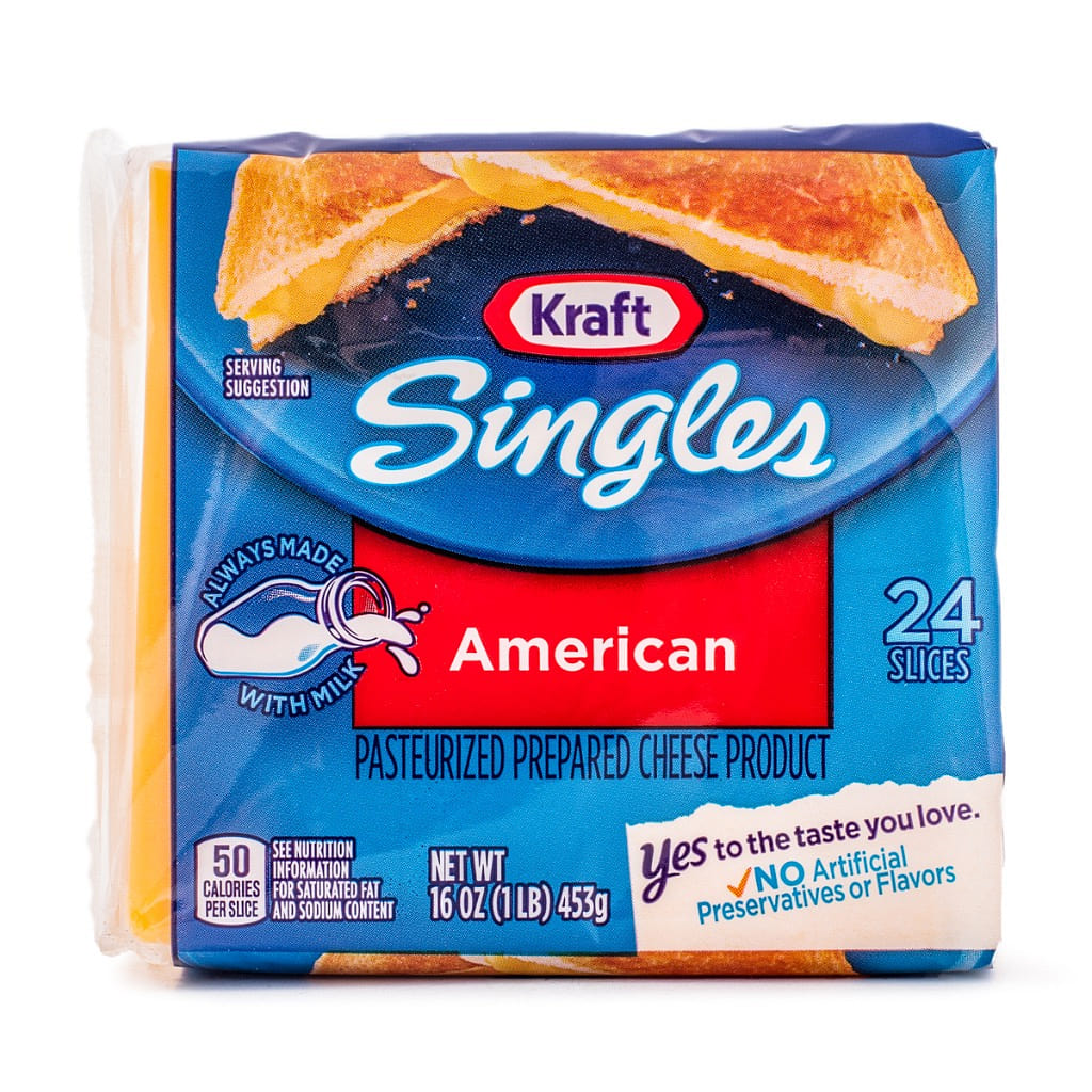 Singles Queso tipo americano, rebanado 16 onza(s)