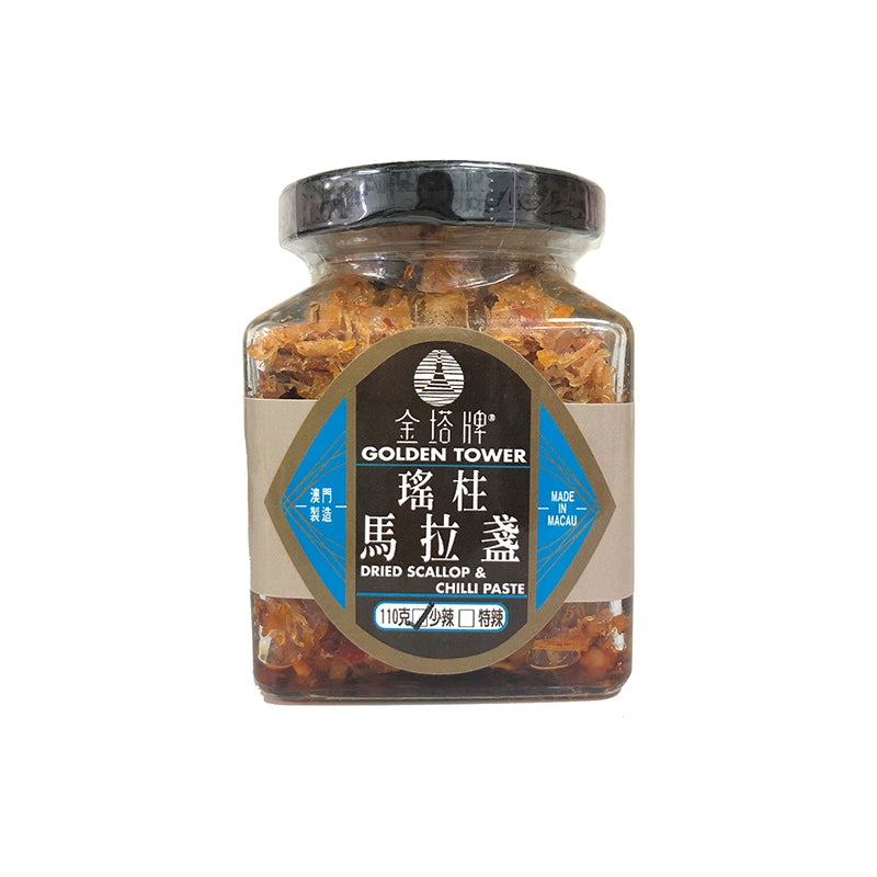 Macau Golden Tower Dried Scallop Chill Paste Mild 110 g