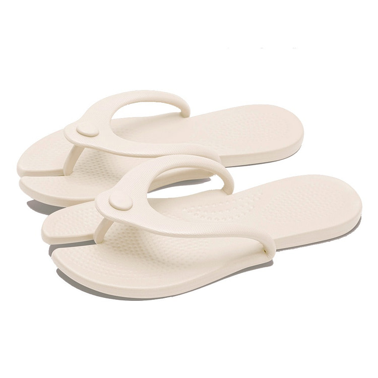 Foldable Travel Slippers In Milk White F