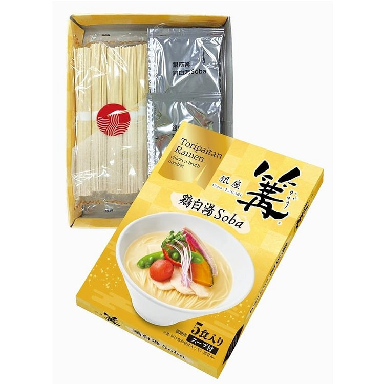 Ginza Kagari Chicken Broth Soba (5 servings) 1 box
