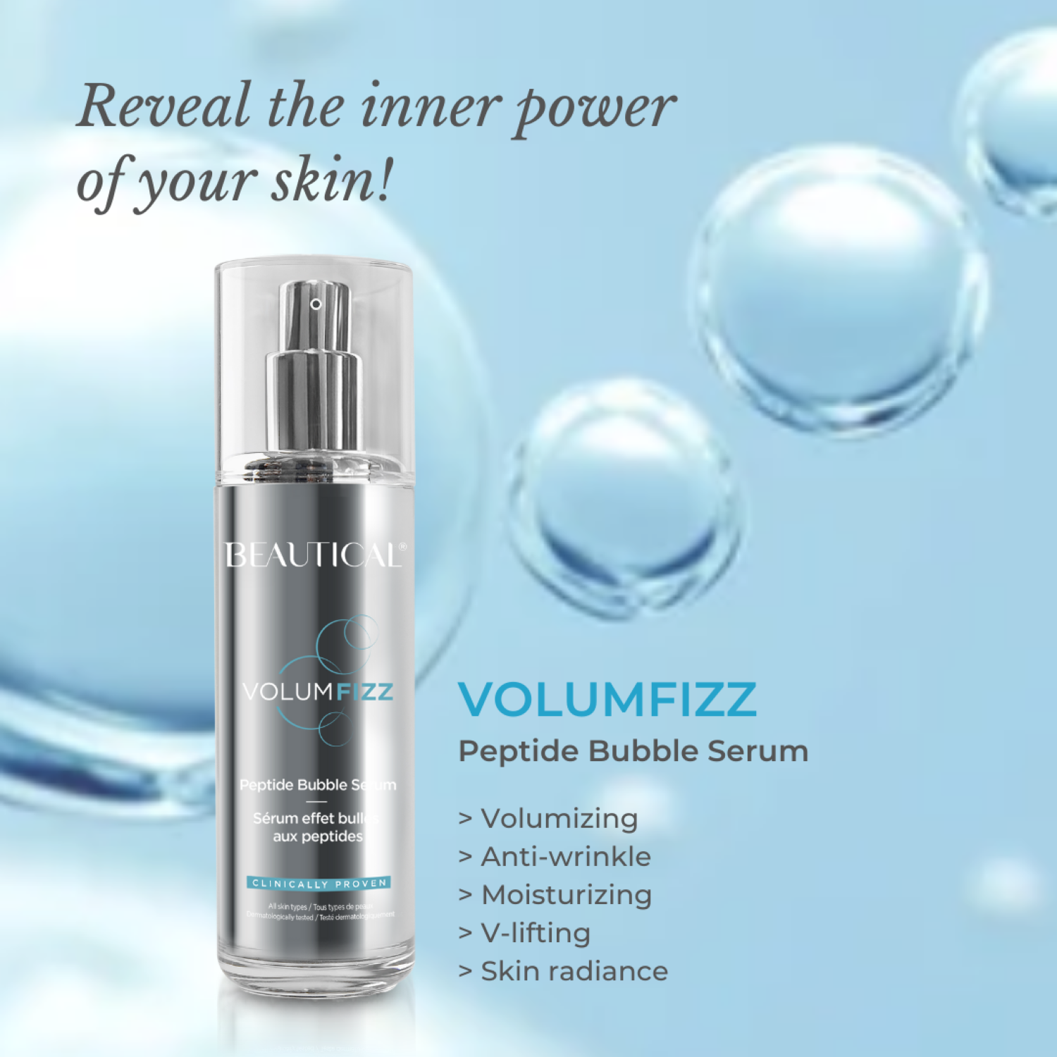 美容液 PEPTIDE VOLUME BUBBLE SERUM VOLUMFIZZ Peptide Bubble Serum - BEAUTICAL