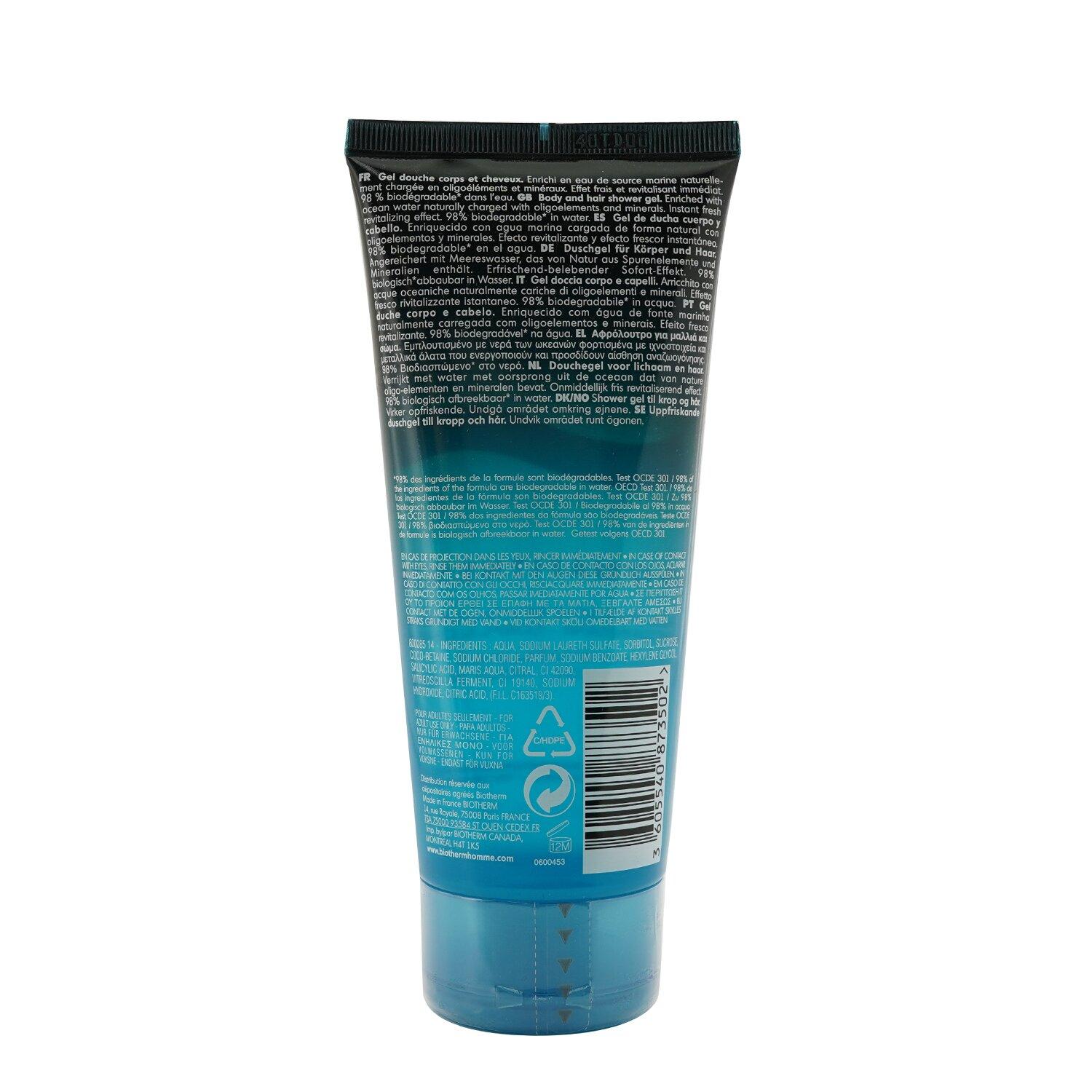 Biotherm Homme Aquafitness Instant Revitalizing Shower Gel L 200ml/6.76oz  200 ml