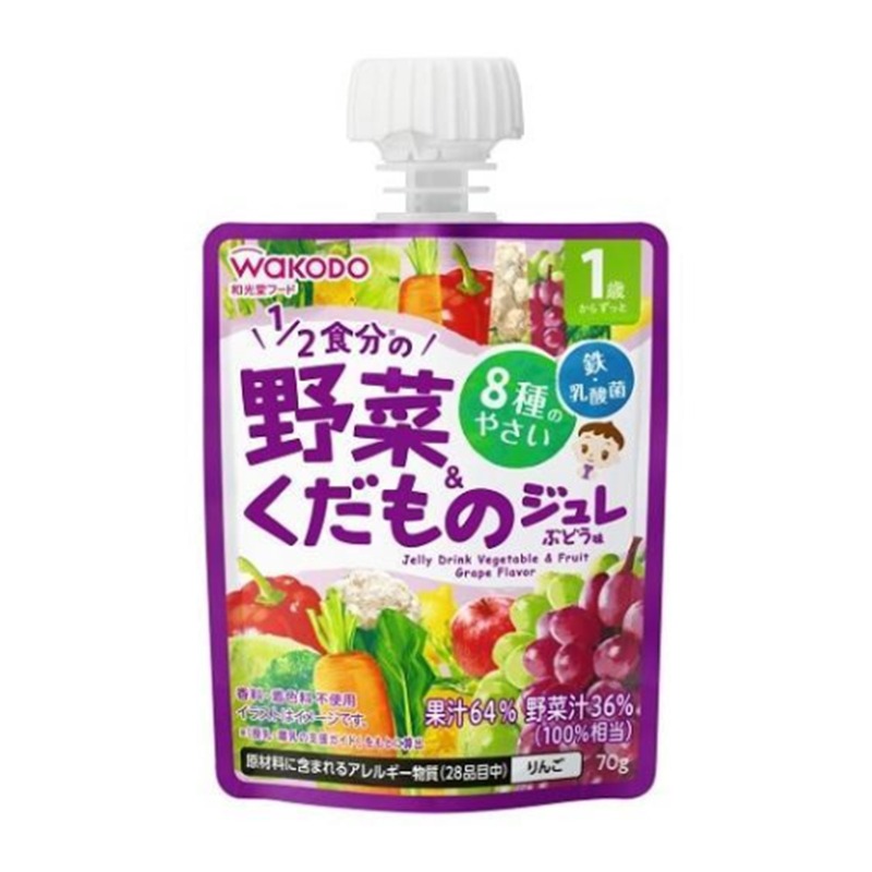 WAKODO Fruit&vegetable juice for 70g grape 1 ส่วน