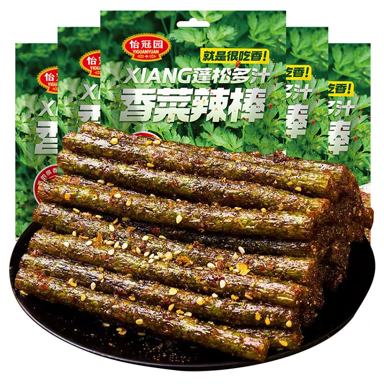 香菜辣棒网红辣条办公室宿舍童年记忆校园解馋零食面筋88g*1袋