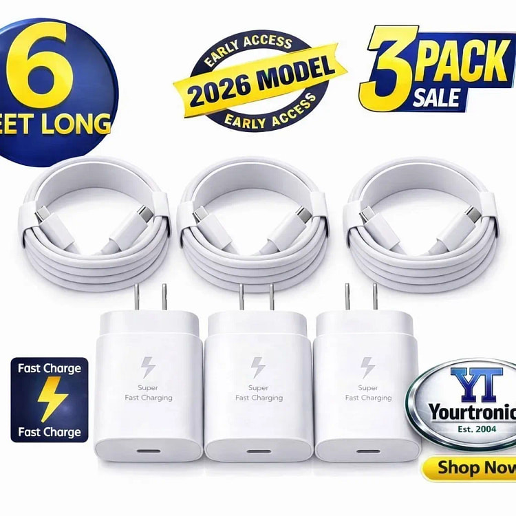 3 Pack Fast Wall Charger For iPhone 8 - 14 1 pack
