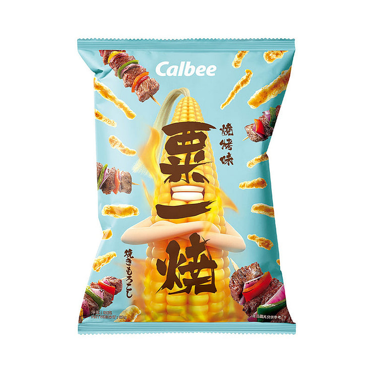 CALBEE-GRILL A CORN- BBQ Flavor 80G 1 each