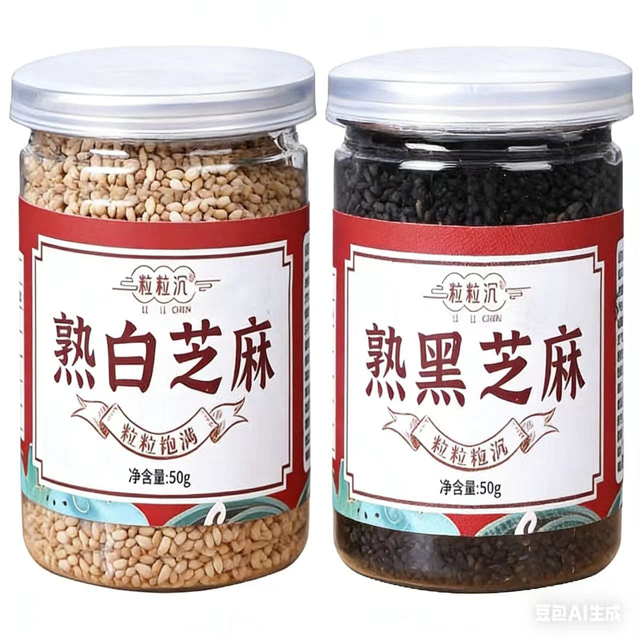 Roasted white sesame and black sesame 50g*2 cans 100 g