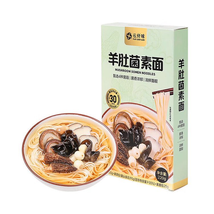 Morel Noodle Non-Fried Breakfast Fast Soup 220 g