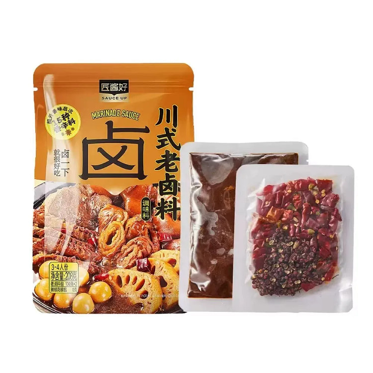 Sichuan style braised vegetable sauce package 208g 208 g