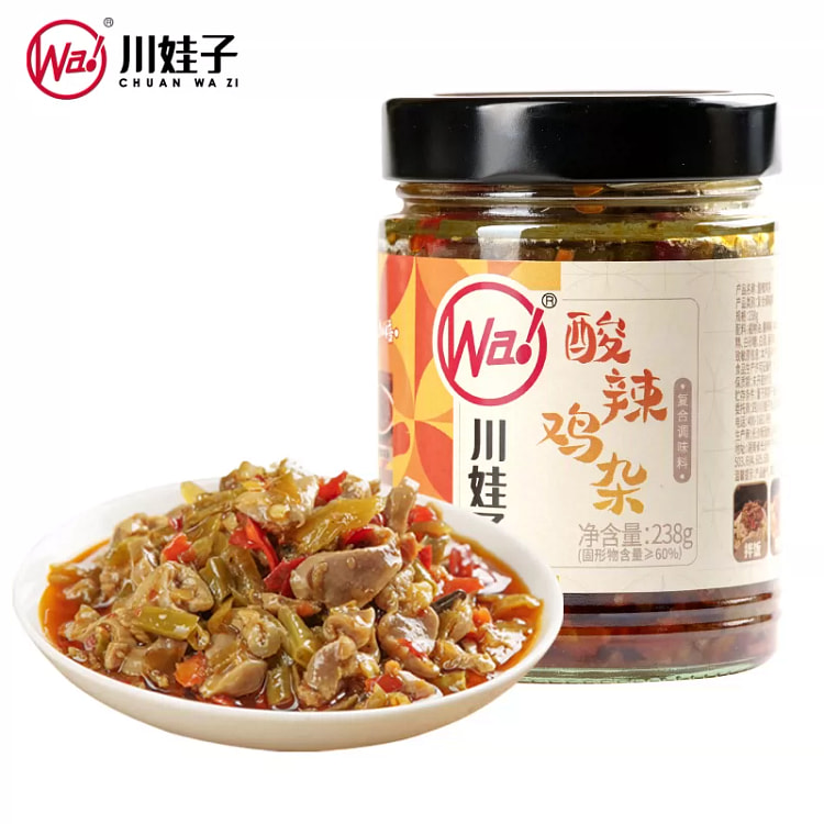 Chuanwazi Sour and Spicy Chicken Mixed Sauce 238g 238 g