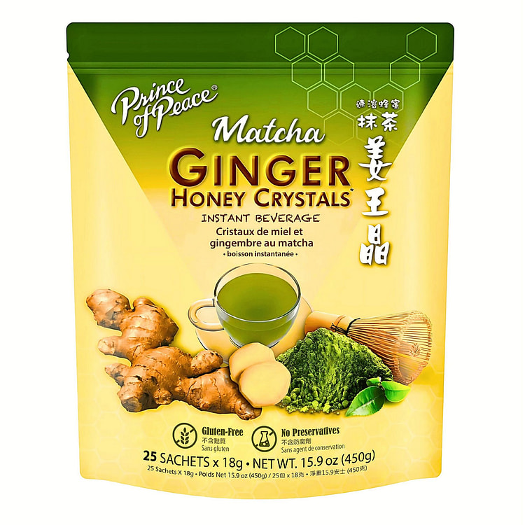 Prince of Peace Ginger Honey Matcha Crystals 450g 1 each