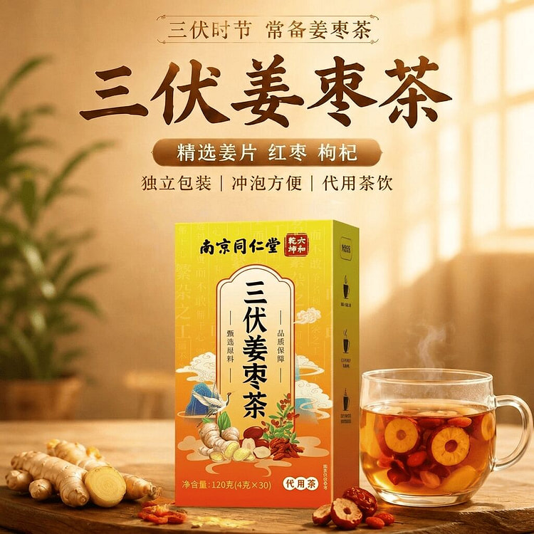 Nanjing Tongrentang Sanfu Ginger and Jujube Tea 120 g