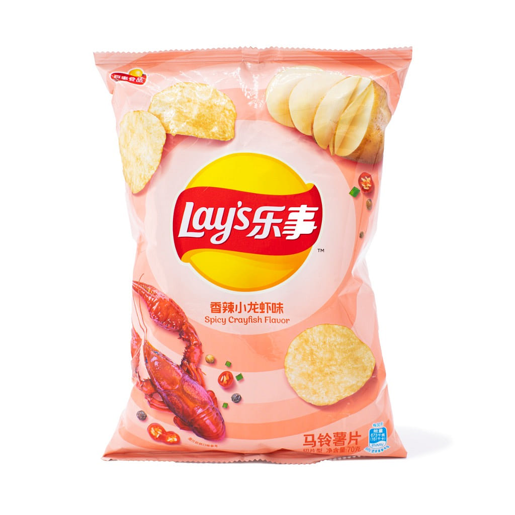 乐事 薯片 香辣小龙虾味 70 克