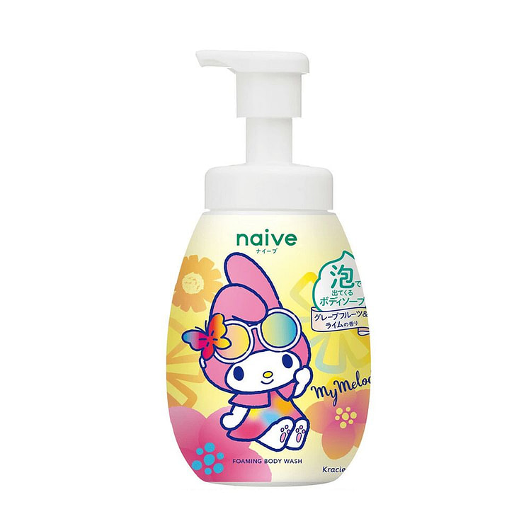 Naive 美乐蒂 泡沫沐浴露 葡萄柚和青柠香型 600 毫升