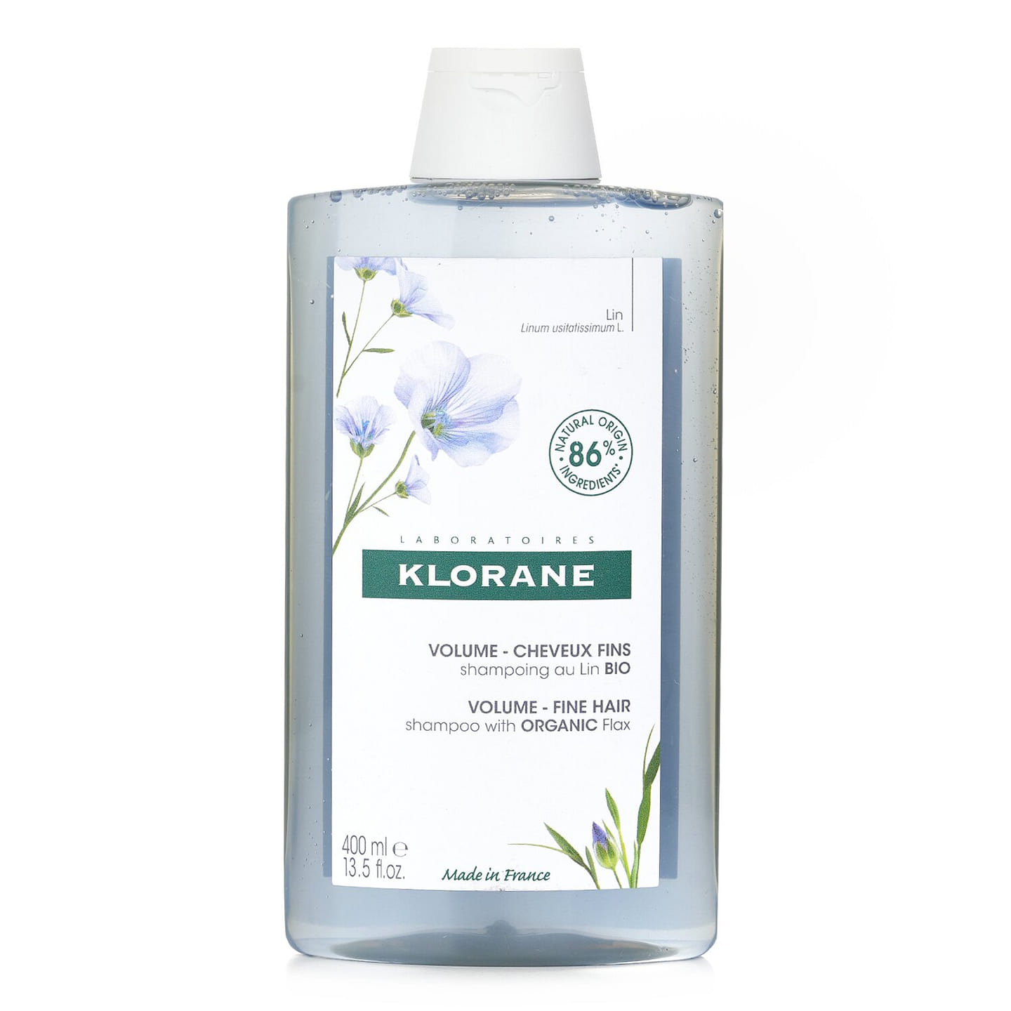 Klorane Shampoo With Organic Flax (Volume Fine Hair) 400ml/13.5oz 400 ml