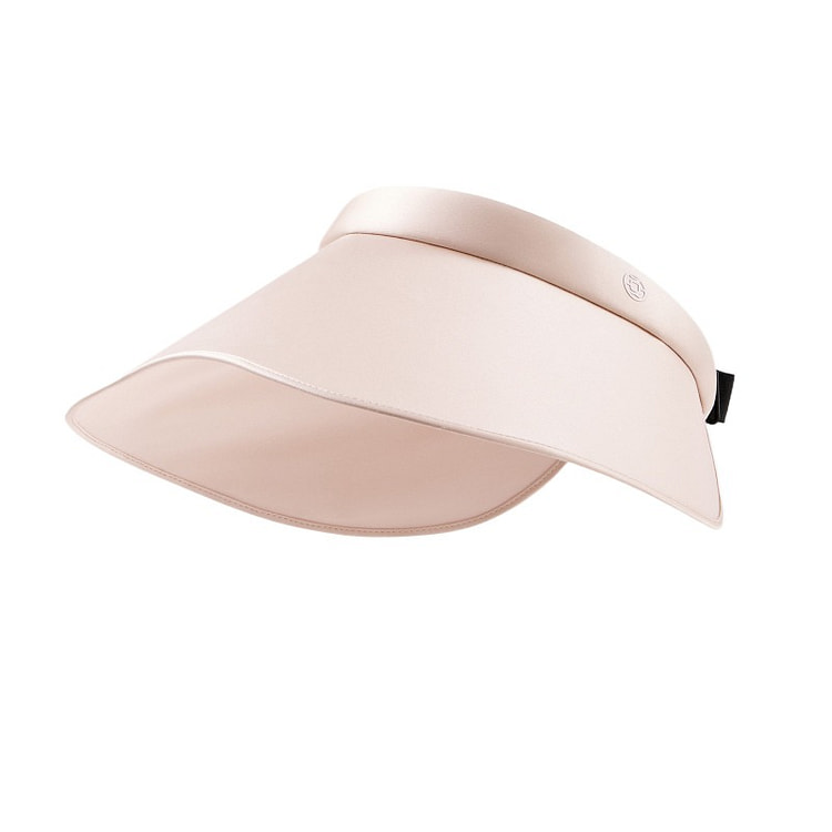 夏秦 真丝防晒帽子 大檐款 镜空粉 52-58厘米 1 盒