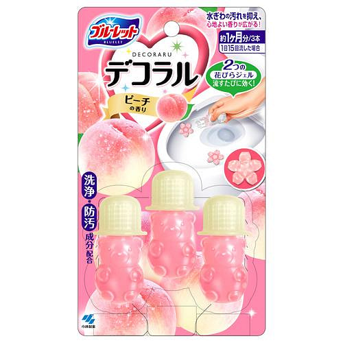 Kobayashi Bluelet Decoral Peach Scent Toilet Gel 1 each