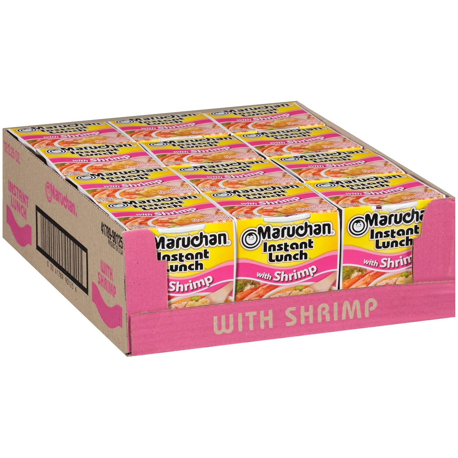 12PCS Maruchan Instant Lunch Shrimp, Ramen Noodle 1 phần