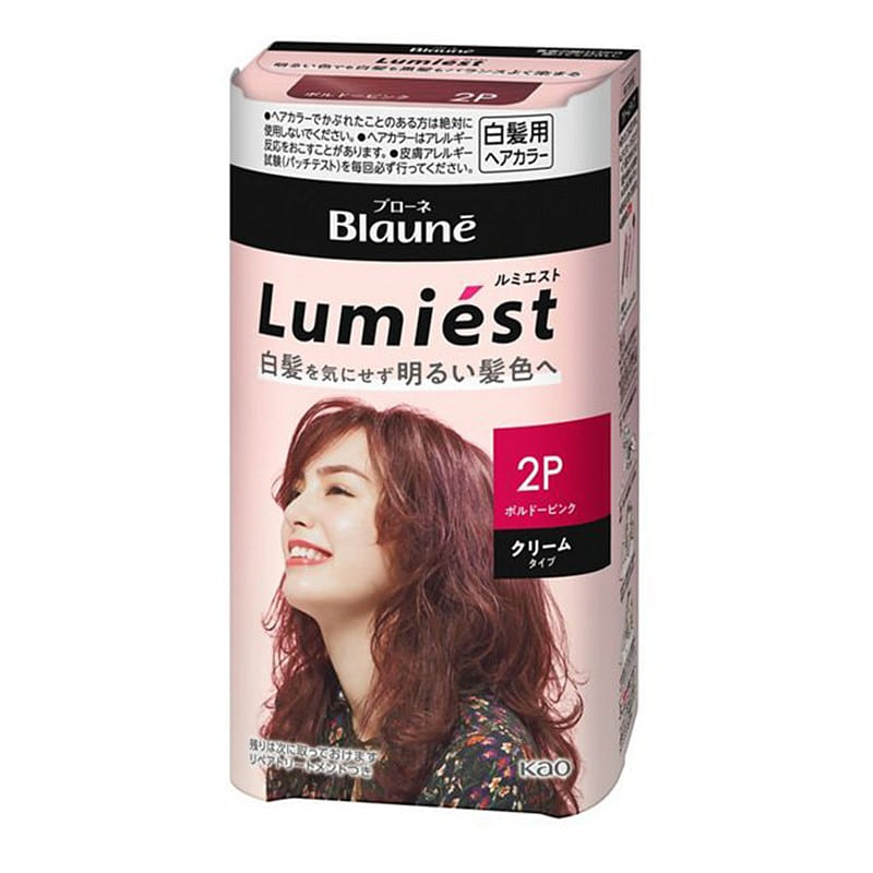 Kao Blaune Lumiest Hair Color 2P Bordeaux Pink108g 1 each