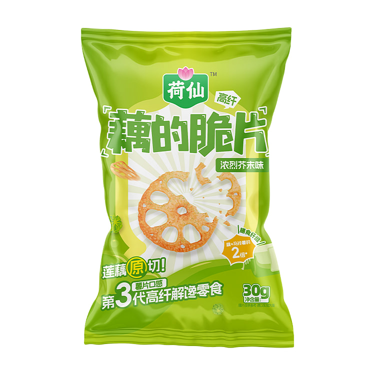 荷仙藕的脆片浓烈芥末味