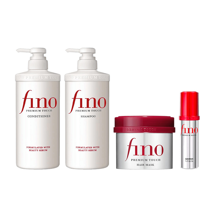 资生堂 FINO 洗发水+护发素+发膜+发油套装