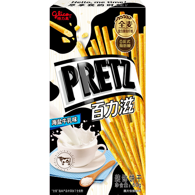 Glico Pretz 海盐牛奶味饼干棒 2.12 盎司