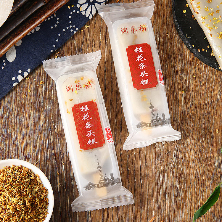 淘乐福桂花条头糕糯叽叽红豆麻薯零食 55g*2支装