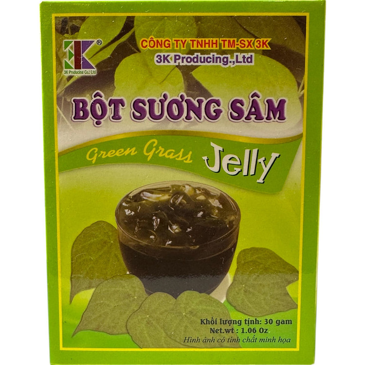 绿草冻粉混合物
