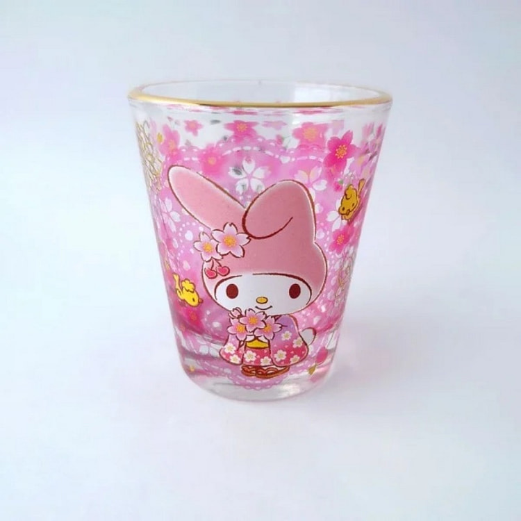 SANRIO三丽鸥 美乐蒂 樱花迷你玻璃杯