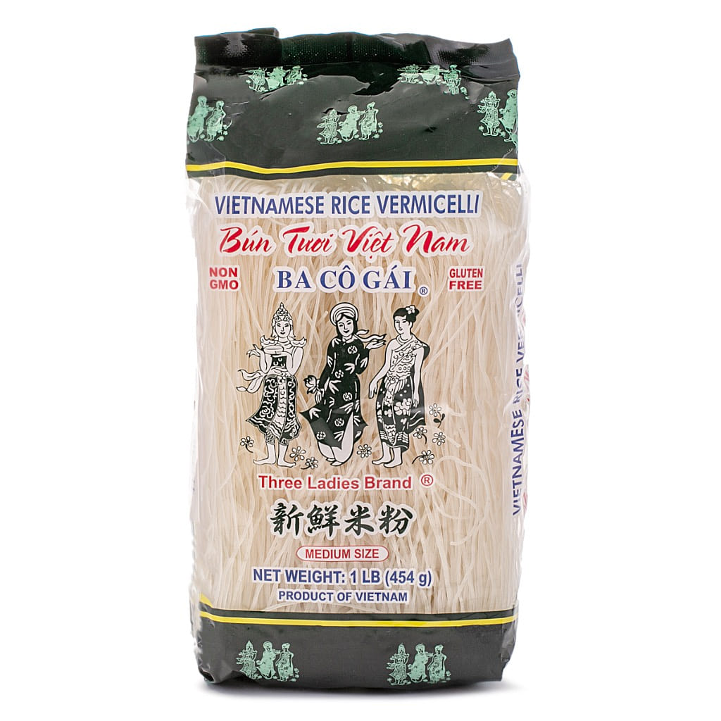 Three Ladies Brand Vietnamese Rice Vermicelli 16 oz
