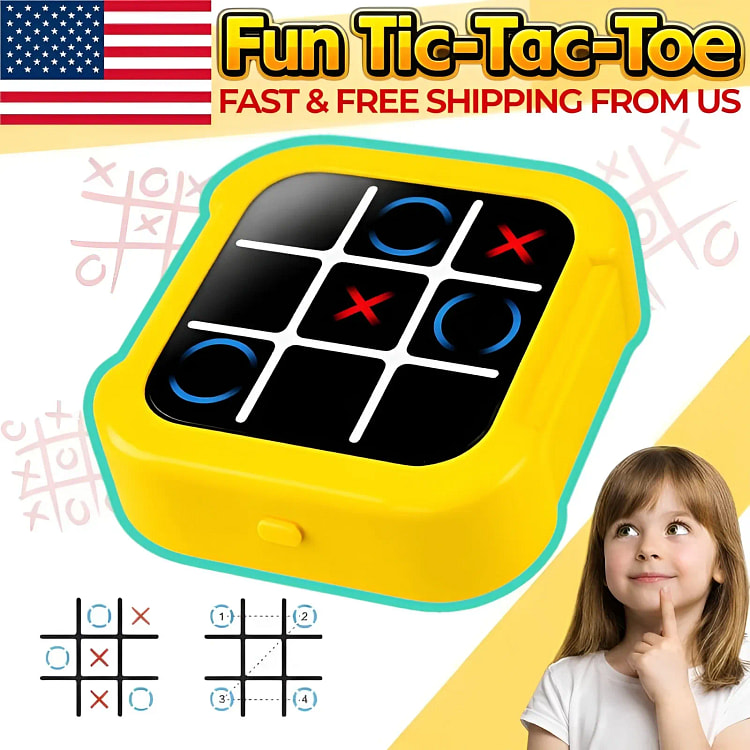 Handheld Electronic Tic Tac Toe Game Memory Brain 1 box