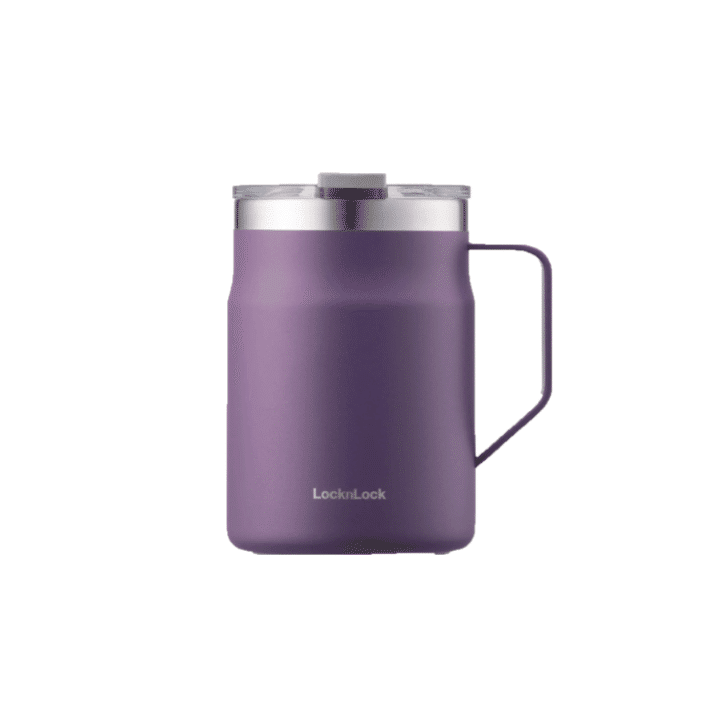 LOCK & LOCK Metro Mug Perfect Travel Sized Mug for Everyday Purple 1 count 16oz 1 count
