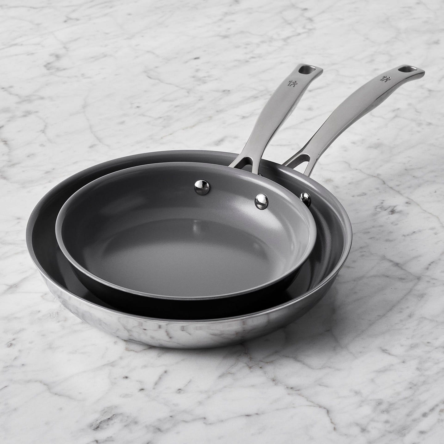 Henckels Clad H3 2-pc Stainless Steel Fry Pan Set 1 each