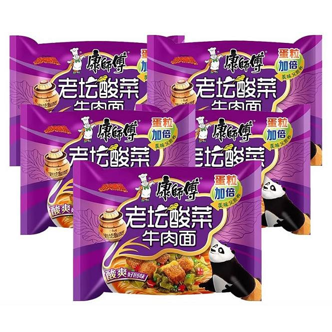 Kangshifu Instant Noodles with Sauerkraut and Beef