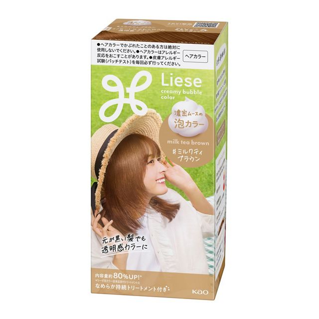Get Kao Liese Foam Hair Dye Milk Tea Brown Delivered | Weee! Asian Market