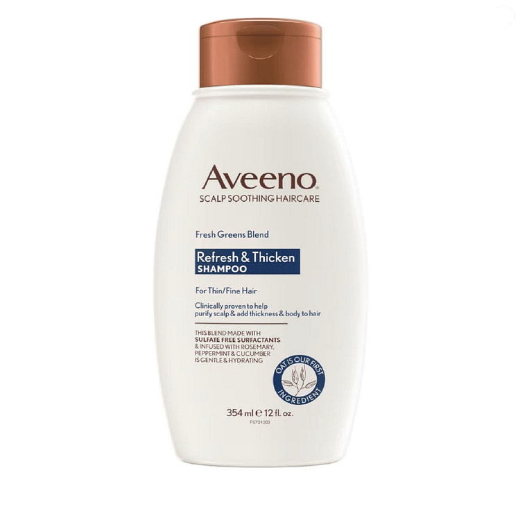 Aveeno Refresh Thicken Fresh Greens Blend Shampoo 1 bottle