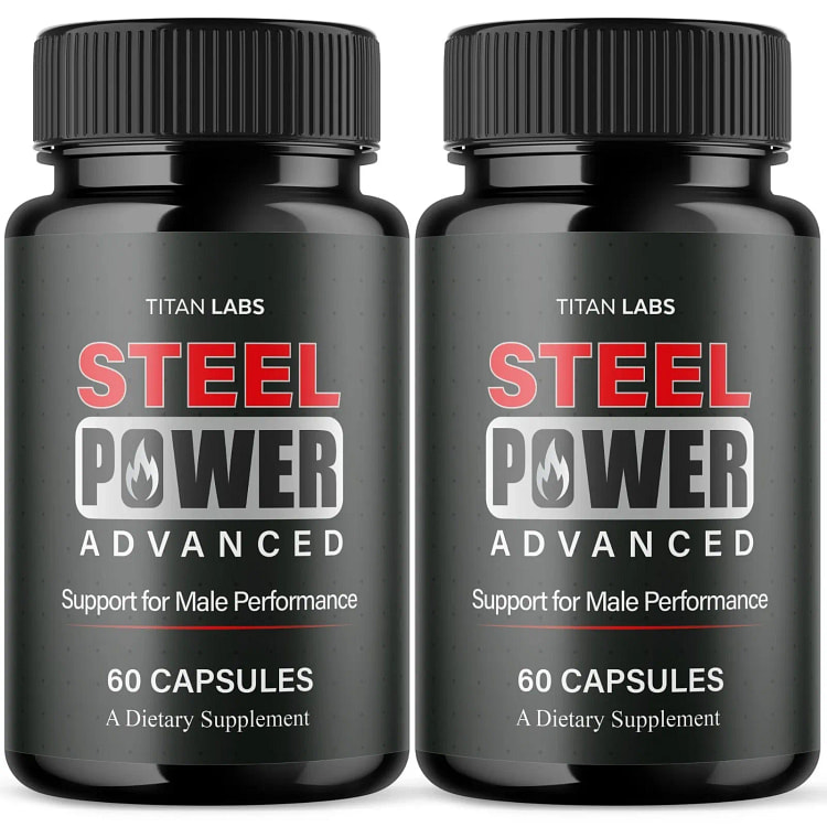 (2 Pack) Steel Power Advanced Male Health Suppo 1 bottle