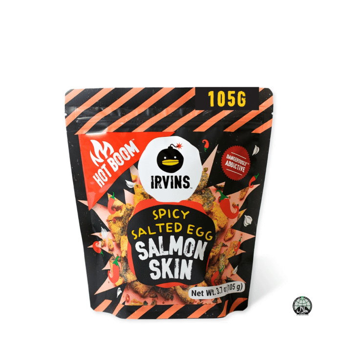 IRVINS Hot Boom Spicy Salted Egg Salmon Chips 95g 1 count