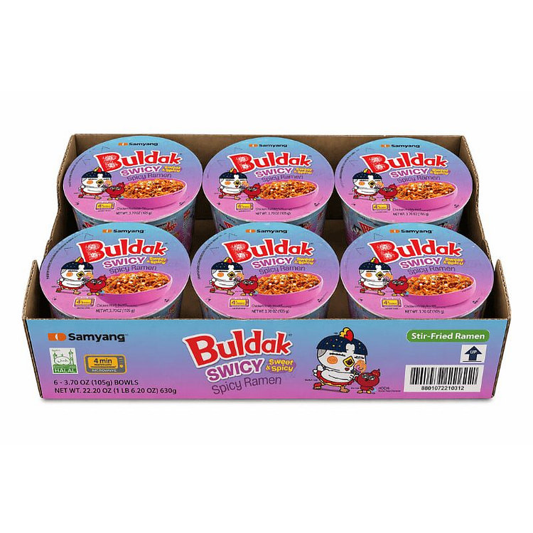[Samyang] Buldak Swicy Ramen Bowl 6 Pack 1 each