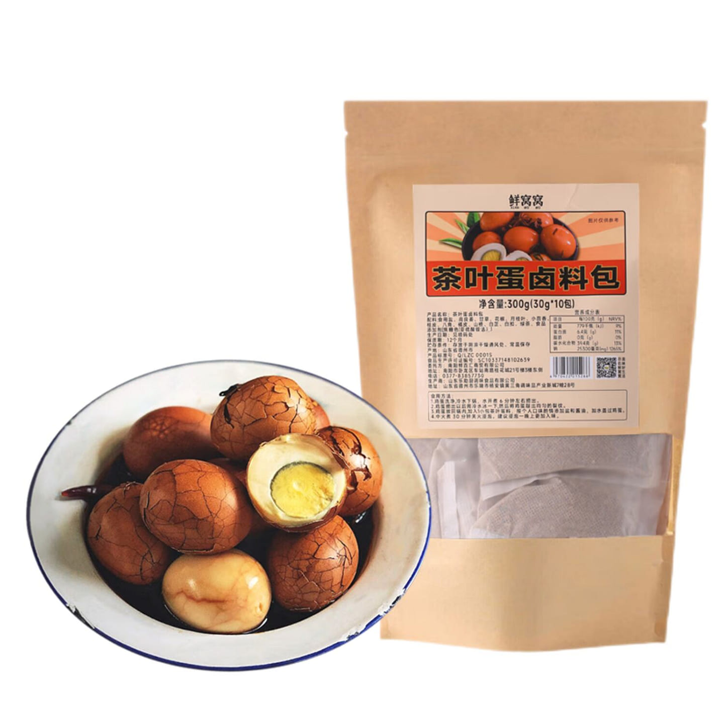 鲜窝窝 茶叶蛋卤料包 (30g*10包) 300 克