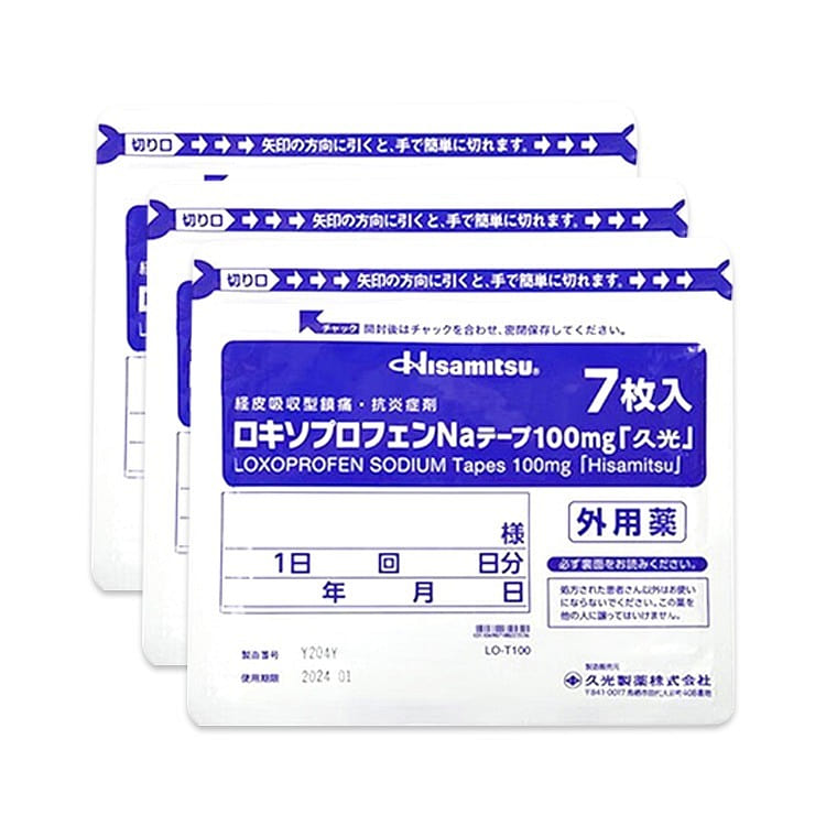 Hisamitsu Pharmaceutical Extra Strength Patch, 7 Patches, 100mg * 1 Pack 1 箱