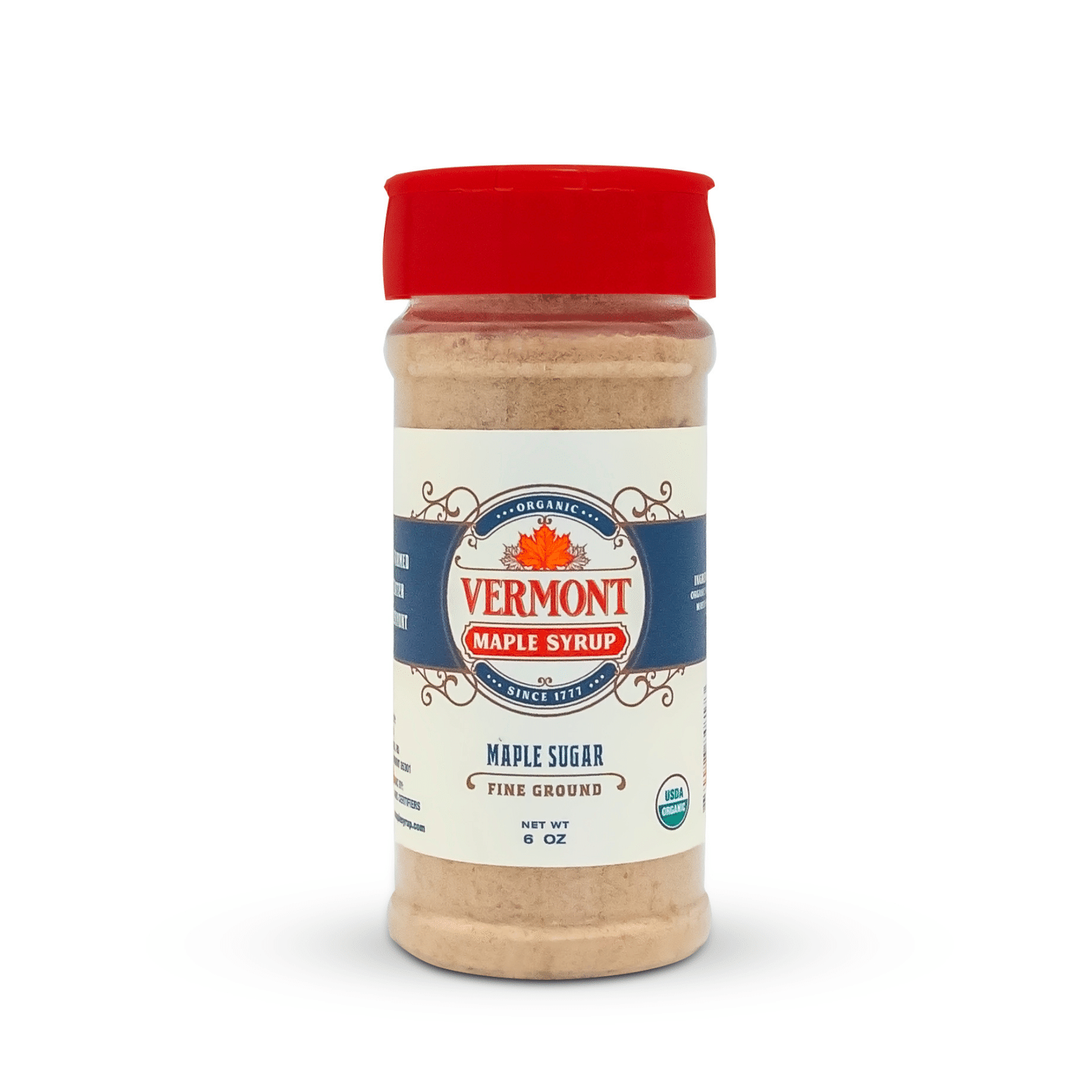 Fine Organic Vermont Maple Sugar – Shaker 12 oz – shaker / Single 13.02 oz