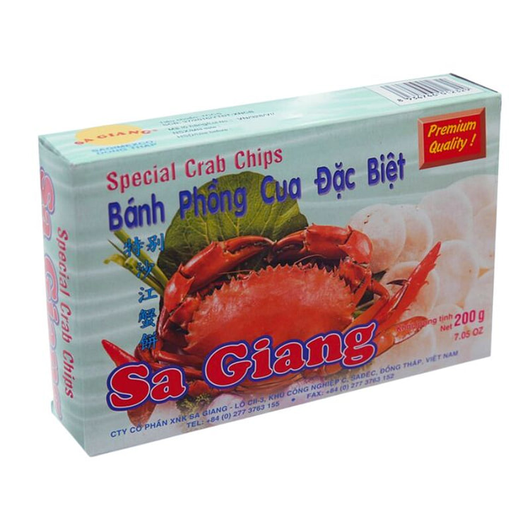 Sa Giang 特制蟹味虾片（盒装 200克）